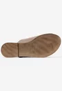 Sandale tip papuc din piele naturala taupe