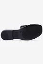 Sandale tip papuc din piele neagra