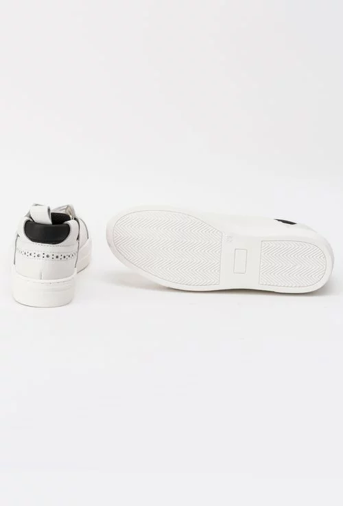Sneakers S-Karp albi din piele naturala Cosia