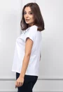 Tricou alb cu detalii stralucitoare