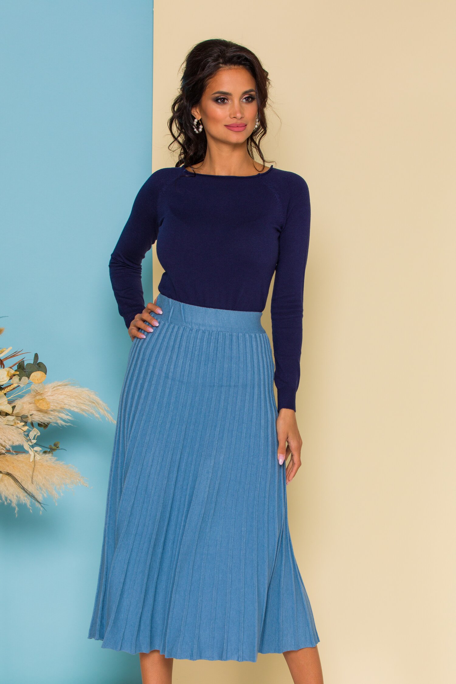 Bluza cami bleumarin