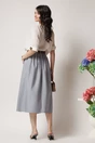 Bluza casual din tricot cu gaurele ivory