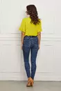 Bluza Cora galbena cu volanase