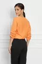 Bluza Corina orange cu nasturi pe maneci