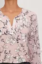 Bluza Daniela roz cu imprimeu floral