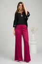 Bluza eleganta din crep neagra cu broderie traditionala