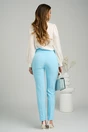 Bluza eleganta din satin alba cu perle si pliuri pe umar