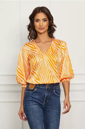 Bluza LaDonna cu zebra print orange