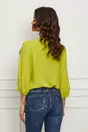 Bluza LaDonna verde lime cu floare maxi