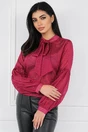 Bluza magenta cu insertii din fir lurex