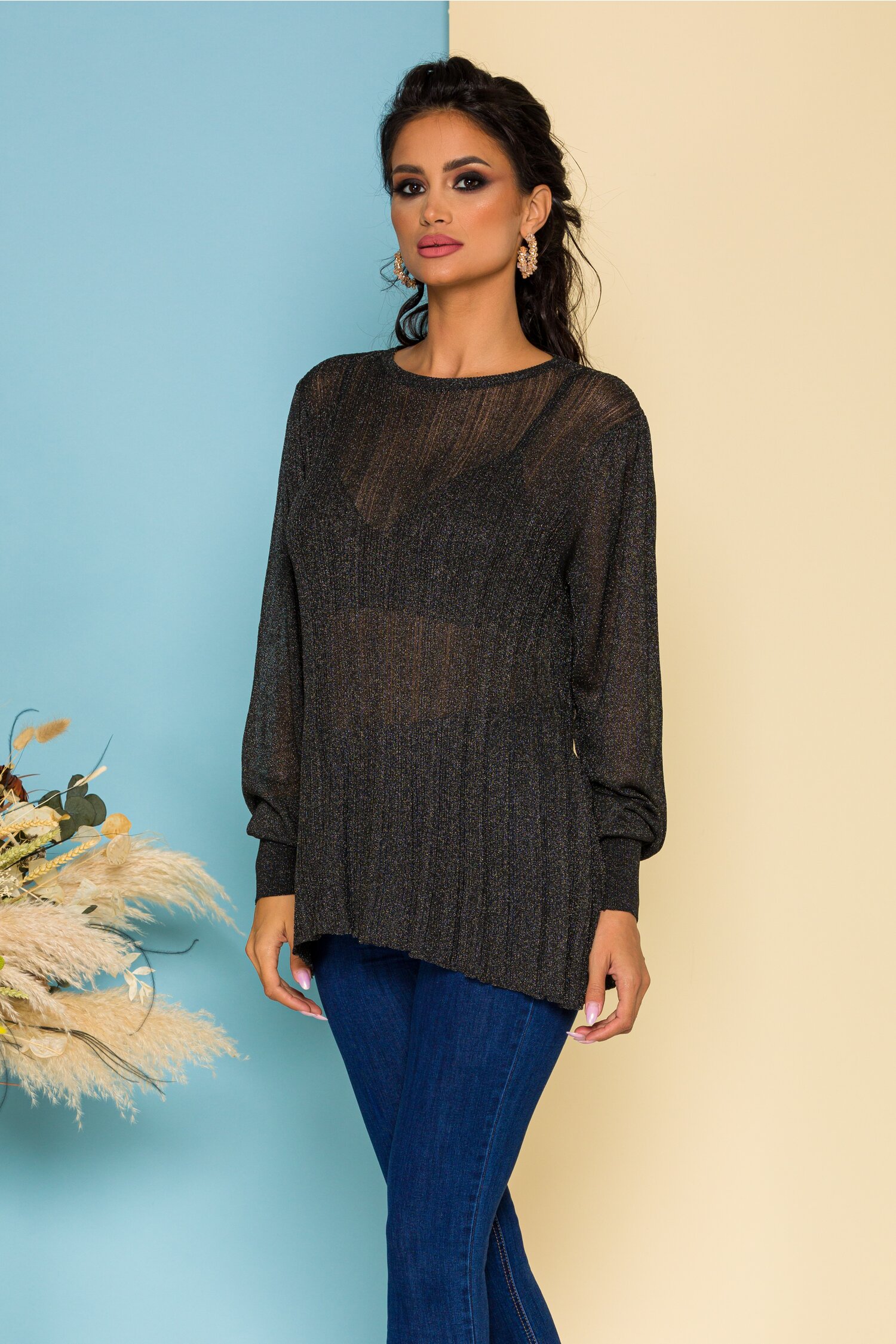 Bluza Maria tricotata neagra