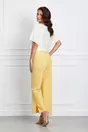 Bluza Moze alba cu fir lurex auriu