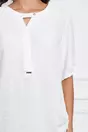 Bluza Nadia alba cu picatele in relief