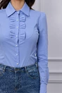 Camasa bleu cu fundite la bust