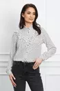 Camasa Daniela alba cu buline negre