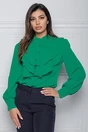 Camasa MBG verde cu volanase si nasturi