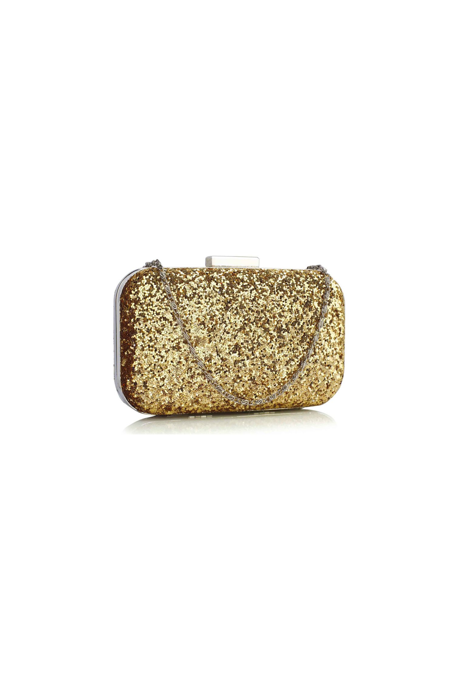 Clutch Frida auriu cu sclipici