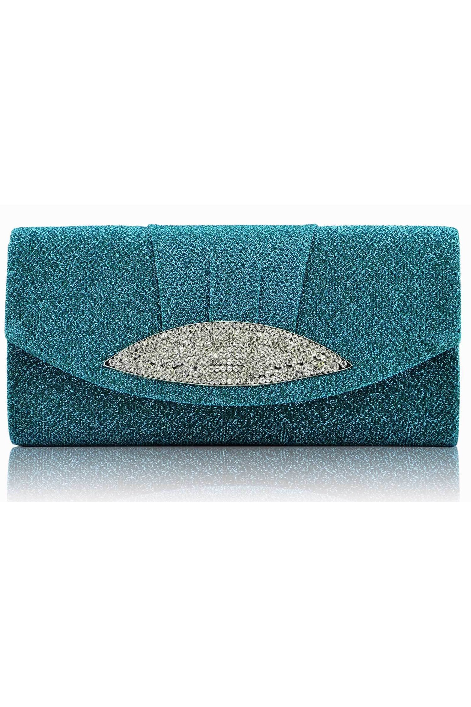 Clutch sparkle turcoaz
