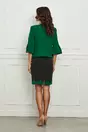 Compleu Dy Fashion cu sacou verde si rochie neagra