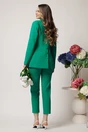 Compleu LaDonna office din stofa verde cu sacou si pantaloni