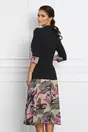 Compleu Mara cu rochie bej si sacou negru