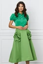 Fusta verde clos cu trandafiri maxi