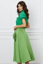 Fusta verde clos cu trandafiri maxi
