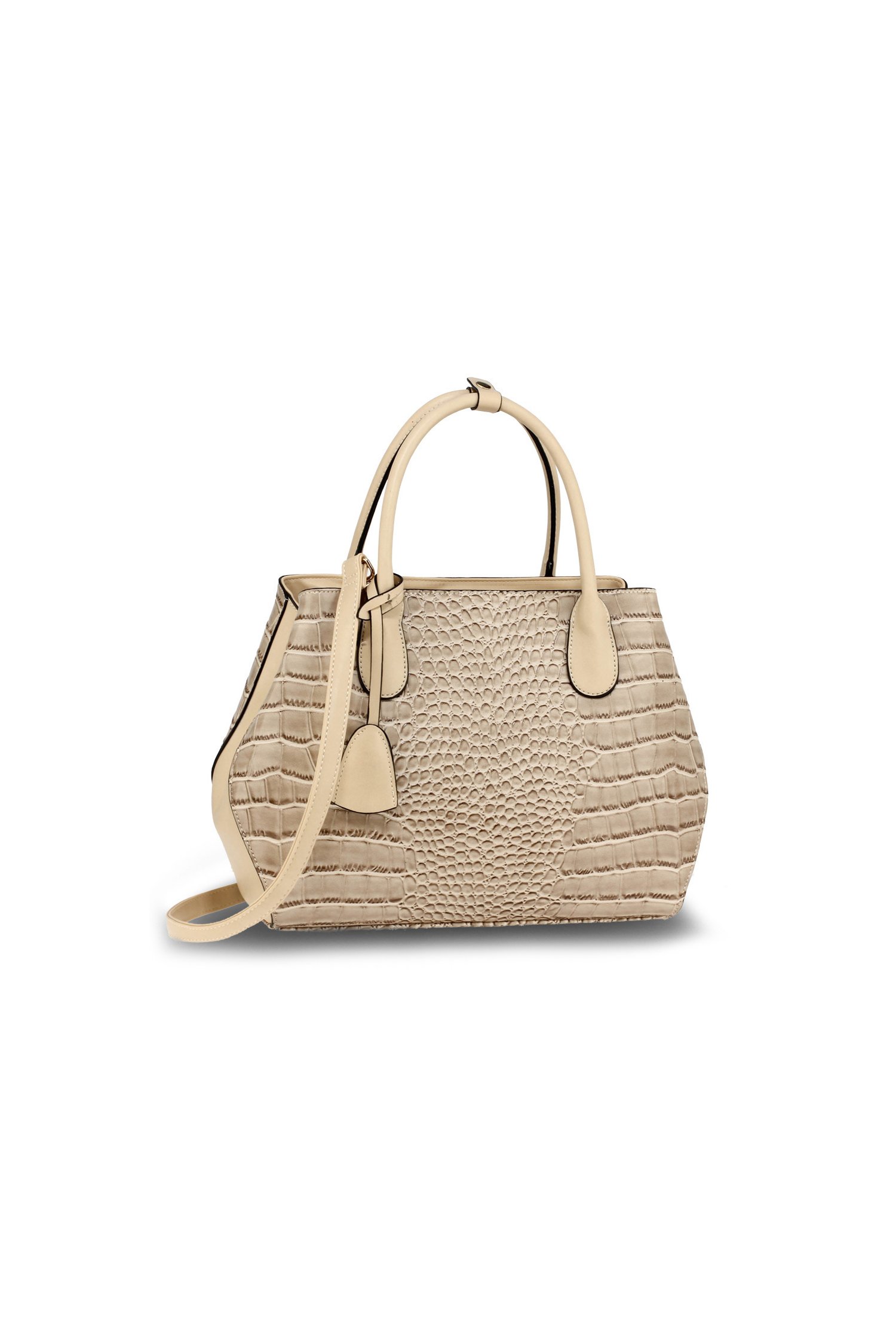 Geanta Croc Style beige