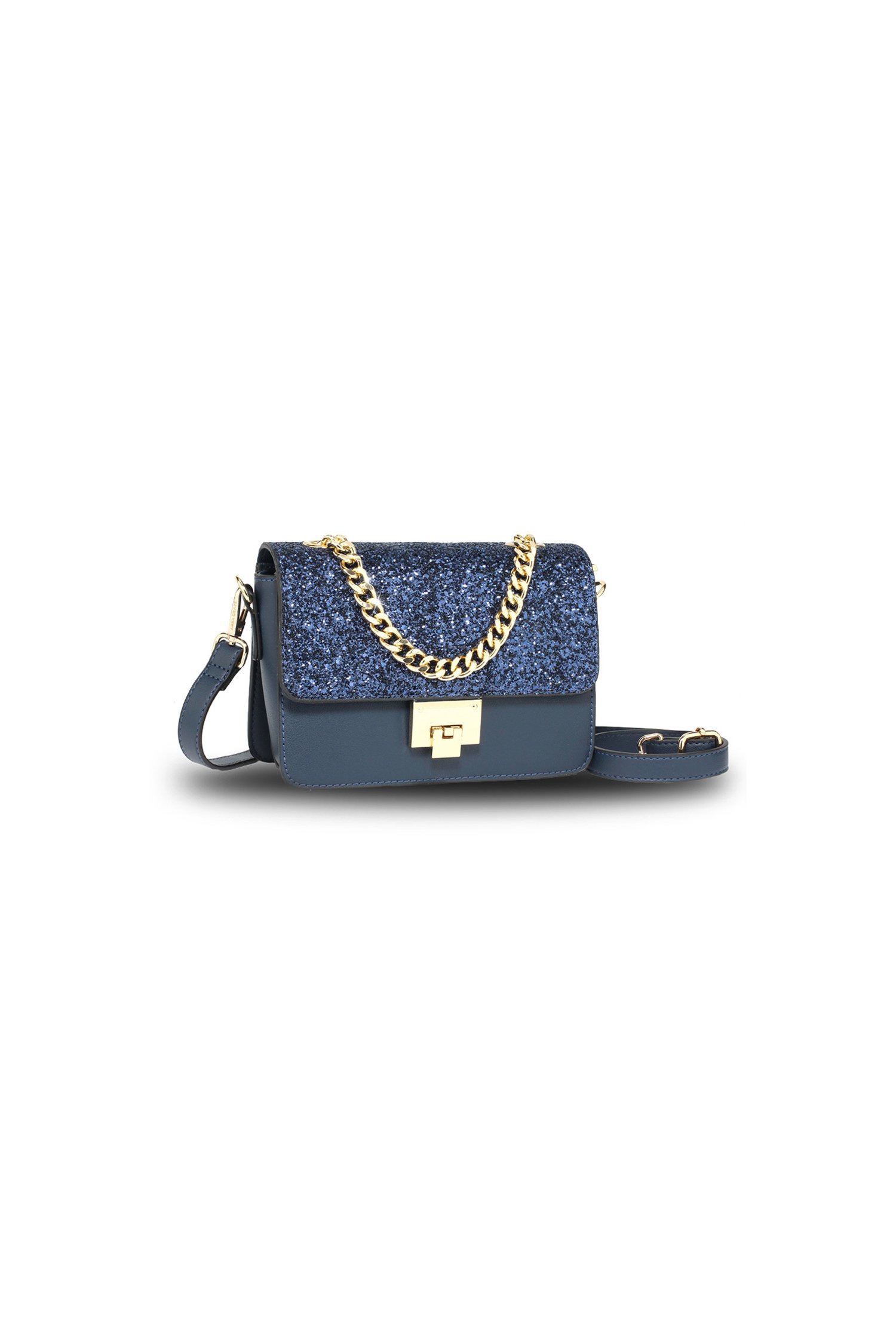 Geanta Glitter bleumarin