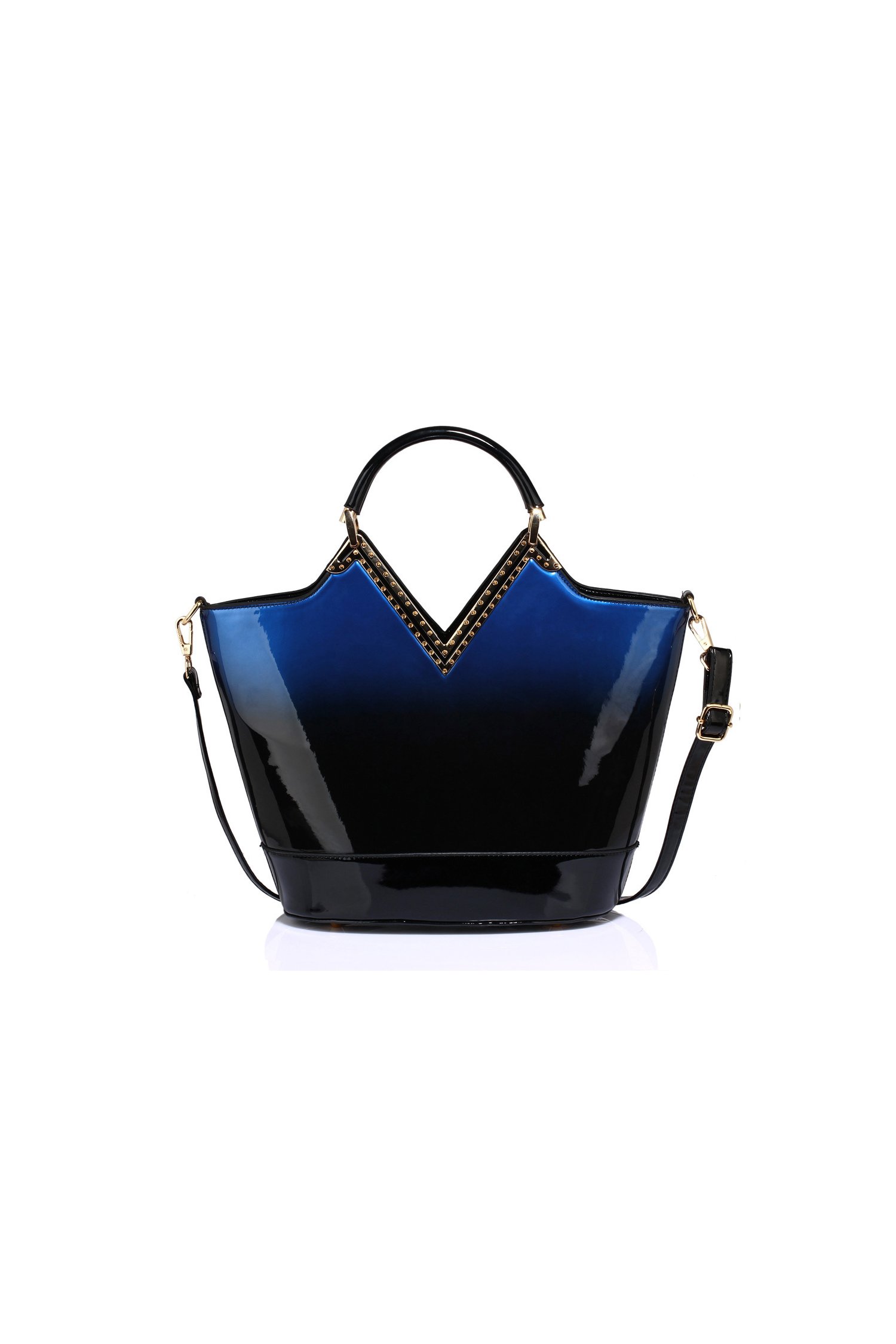 Geanta negru bleumarin carmel