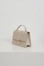 Geanta office din piele ecologica ivory cu maner rotund