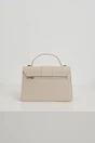 Geanta office din piele ecologica ivory cu maner rotund