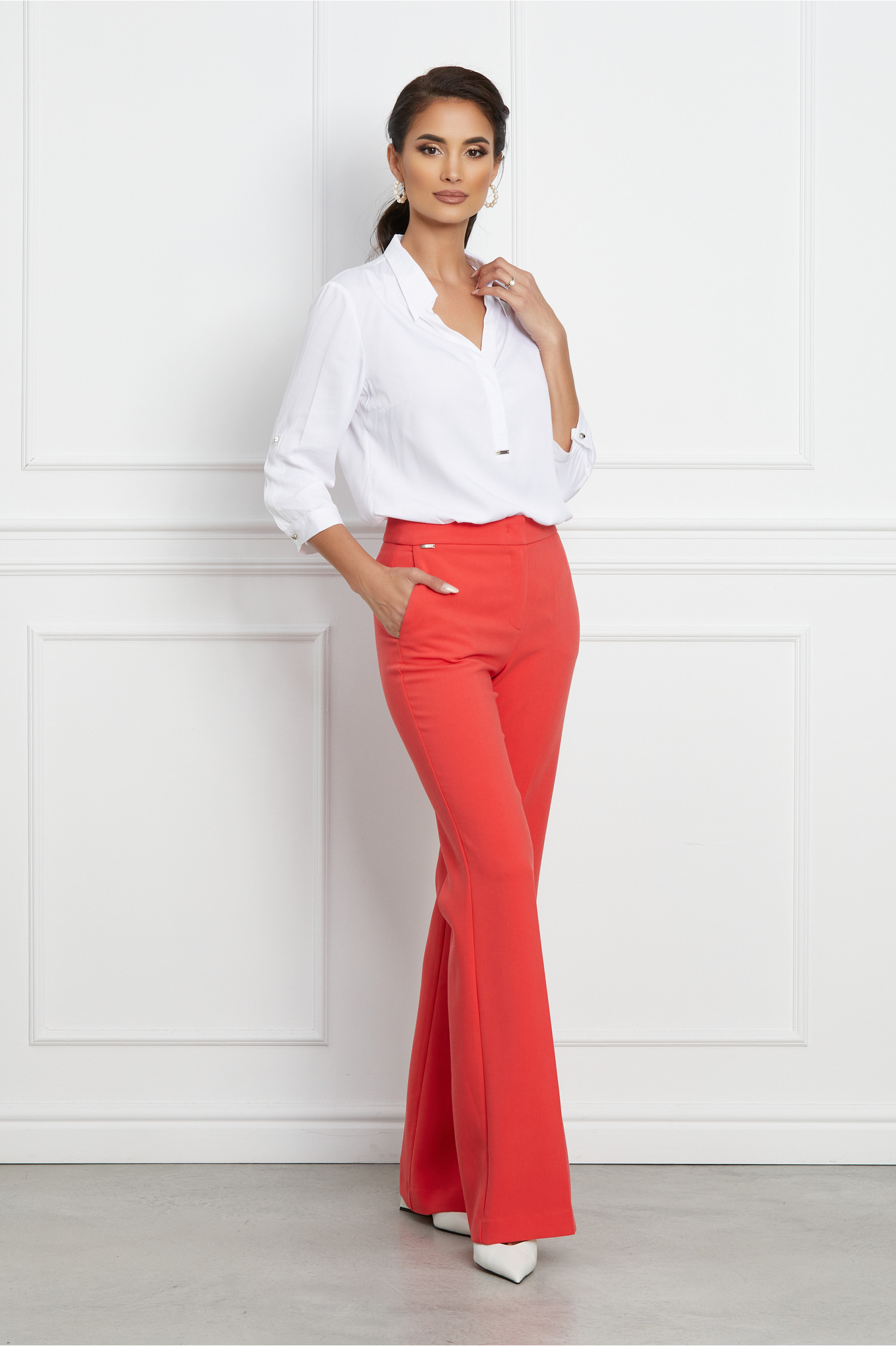 Pantaloni Giselle corai evazati