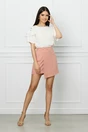 Pantaloni LaDonna scurti roz tip fusta