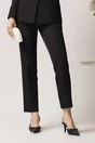 Pantaloni Moze office conici din stofa neagra