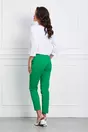 Pantaloni Triana verzi cu buzunare si curea