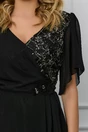 Rochie Viada neagra cu margele pe bust
