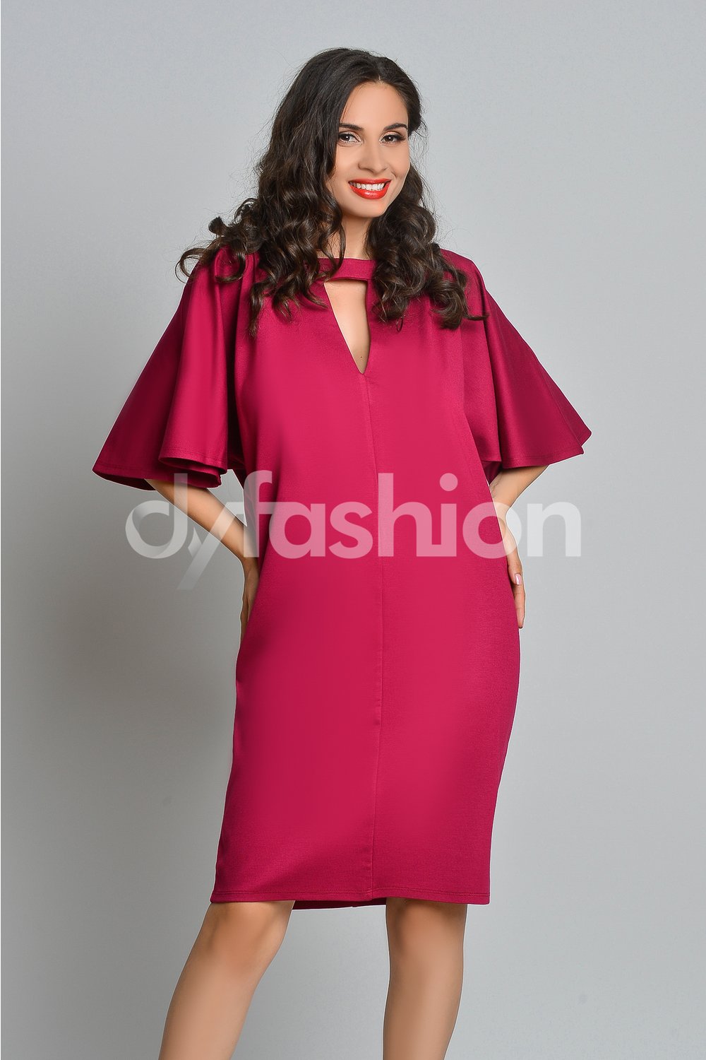 Rochie Acting Bordo de Zi din Jerse