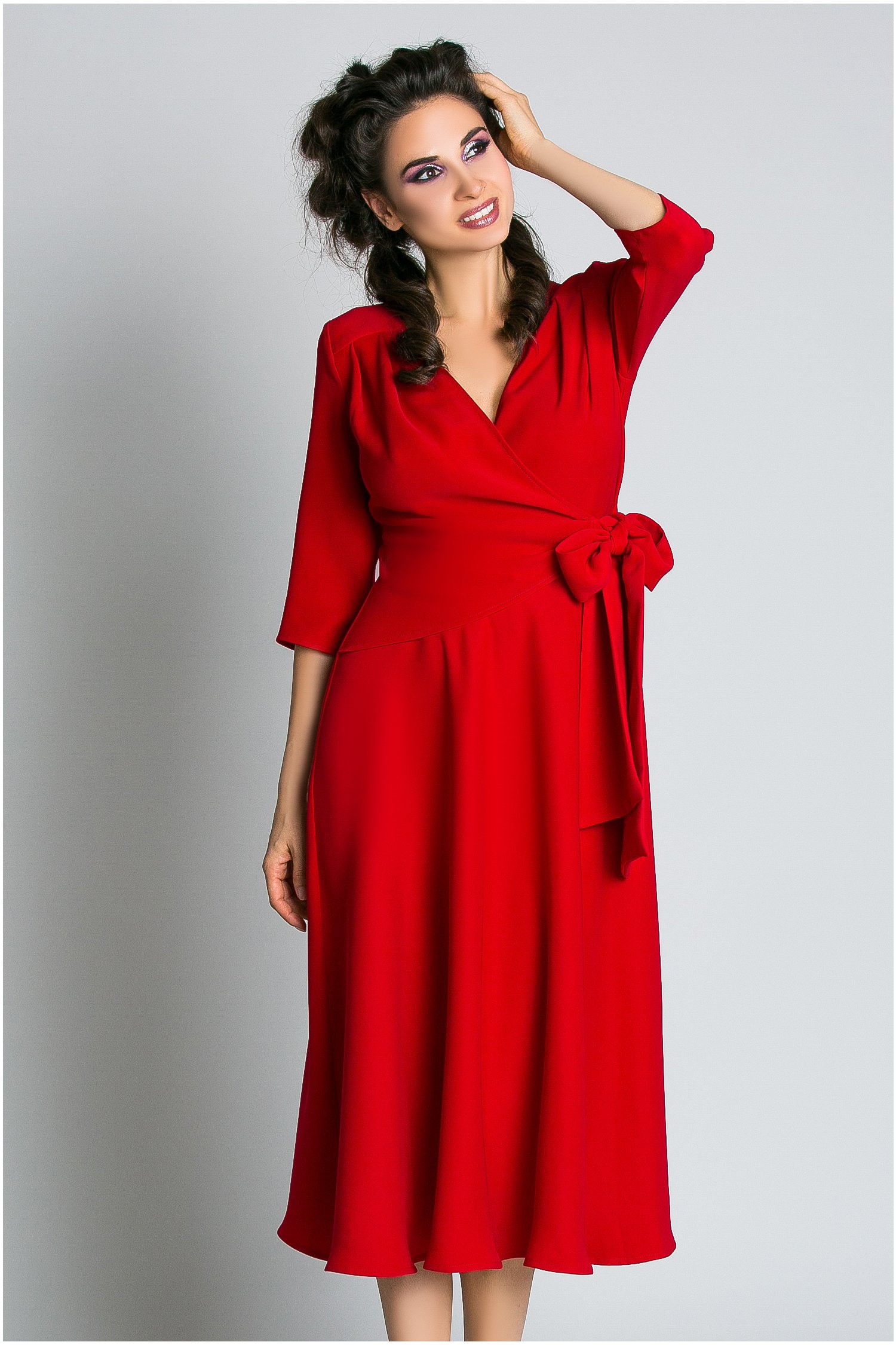 Rochie Adisa Brise Rosie de Ocazie Eleganta