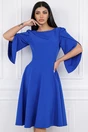 Rochie albastra cu maneci evazate
