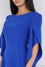 Rochie albastra cu maneci evazate