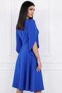 Rochie albastra cu maneci evazate