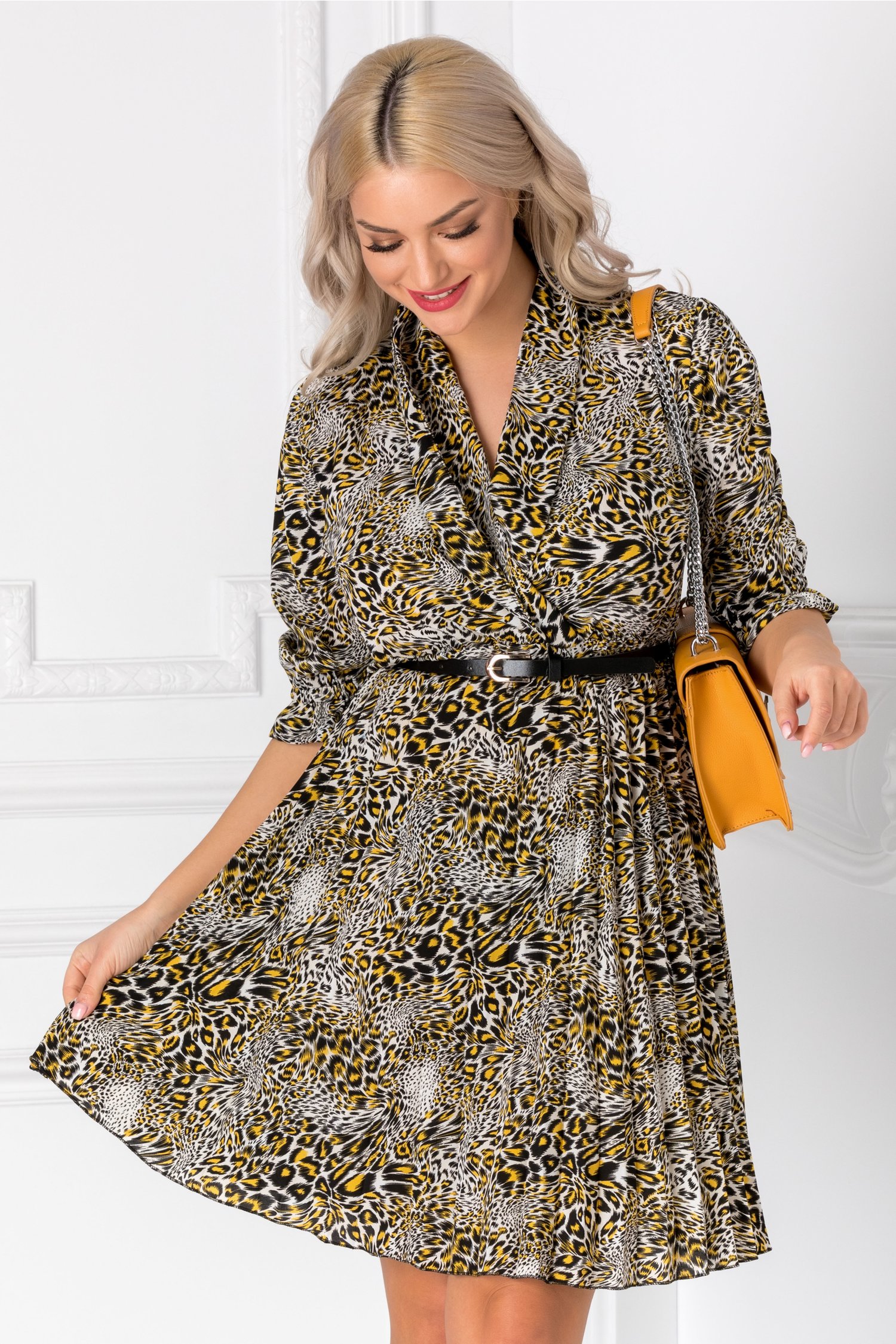 Rochie Anny cu animal print