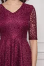 Rochie Bella bordo clos din dantela
