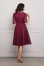 Rochie Bella bordo clos din dantela