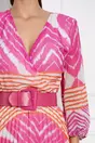 Rochie Catinca cu zebra prin fucsia si orange