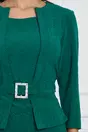 Rochie Daliana verde cu accesoriu in talie