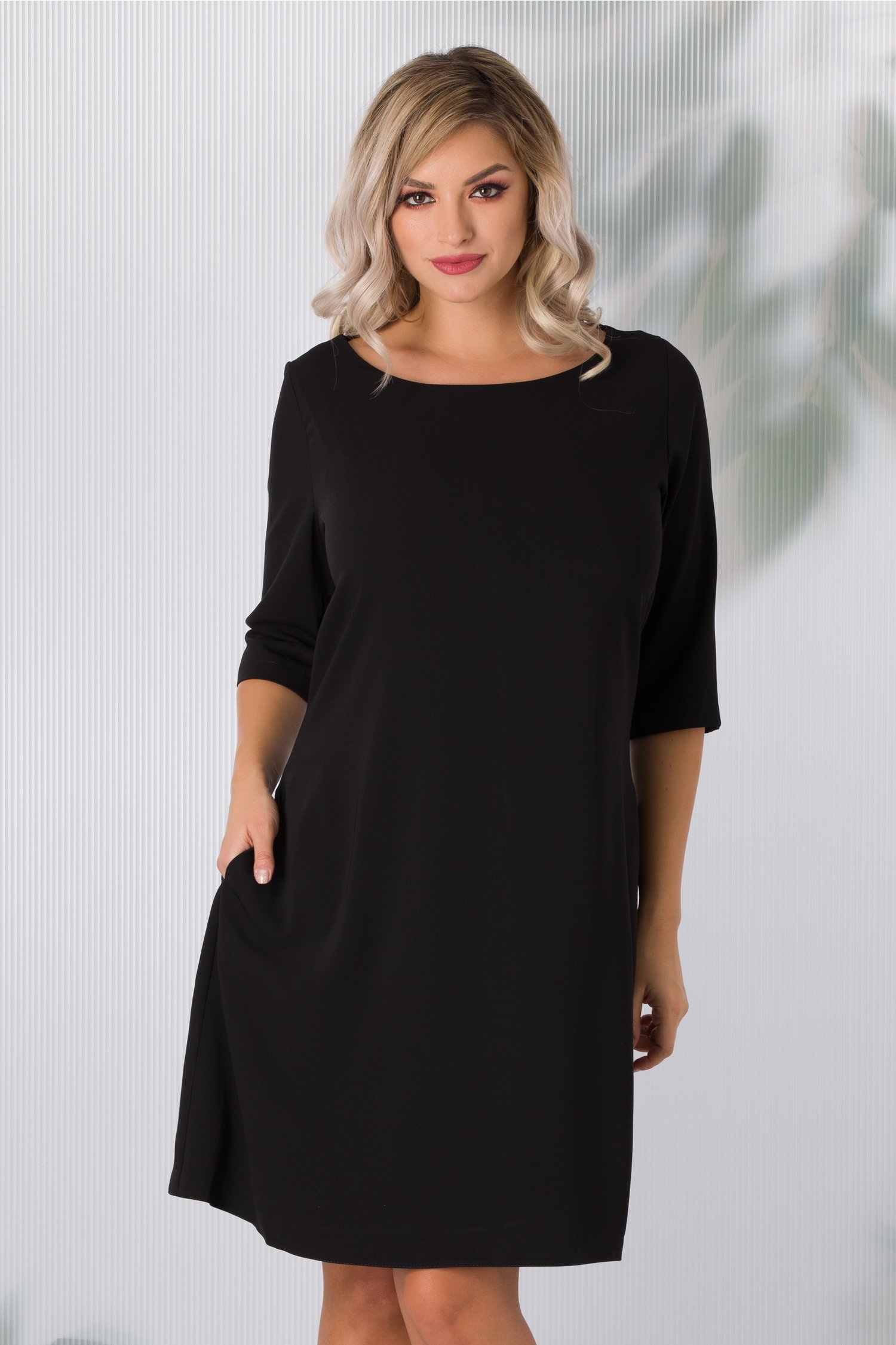 Rochie Damiana neagra evazata