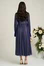 Rochie Dy Fashion bleumarin de ocazie din tull fin
