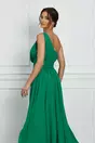 Rochie Dy Fashion lunga verde cu un umar gol